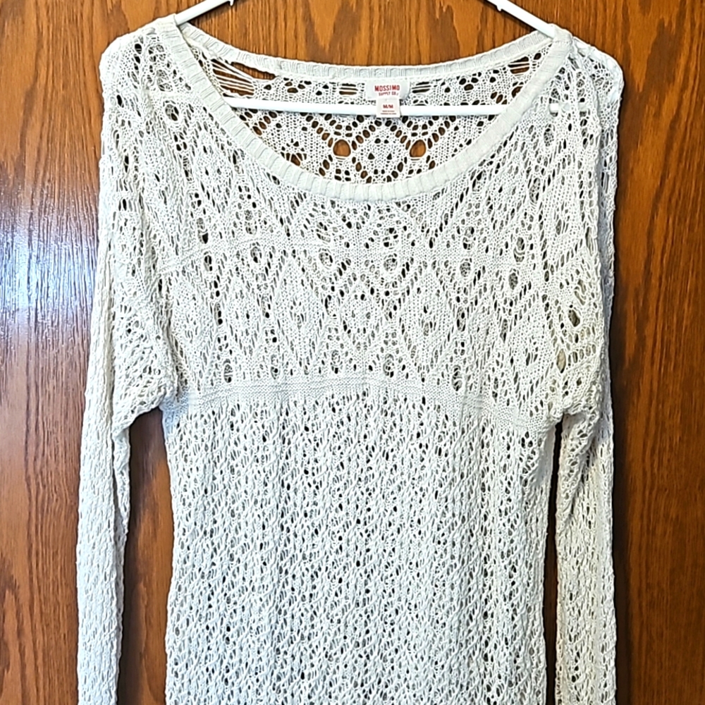 Shear knit sweater